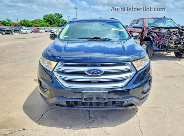 2FMPK4G98HBB61609 2017 FORD EDGE Black Вид ззаду