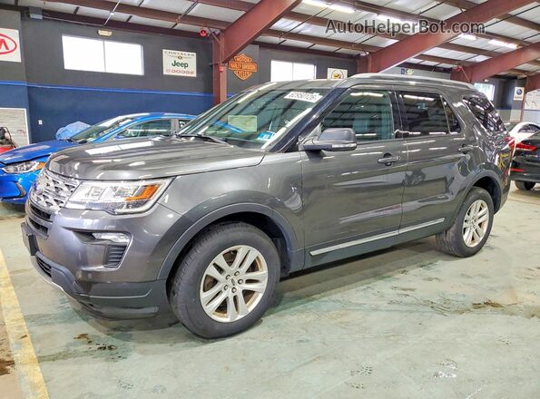 1FM5K8DH3JGB24878 2018 FORD EXPLORER Gray Tył lewy
