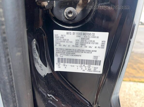 1FT7X2BT1GEA56975 2016 FORD F250 Black Vista interior trasera