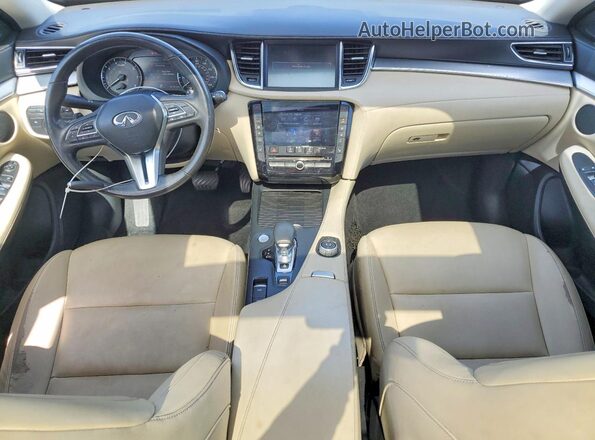 3PCAJ5M10LF102521 2020 INFINITI QX50 White Vista del cuadro de instrumentos