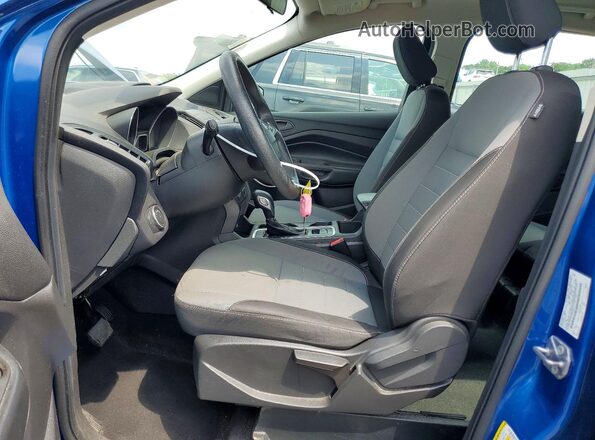 1FMCU0F78KUB49494 2019 FORD ESCAPE Blue Dashboard view