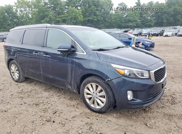 KNDMC5C10G6155424 2016 KIA SEDONA Black წინა ხედი