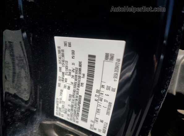 1FTEW1EG0JFB05538 2018 FORD F150 Black VIN կոդի պիտակի տեսք
