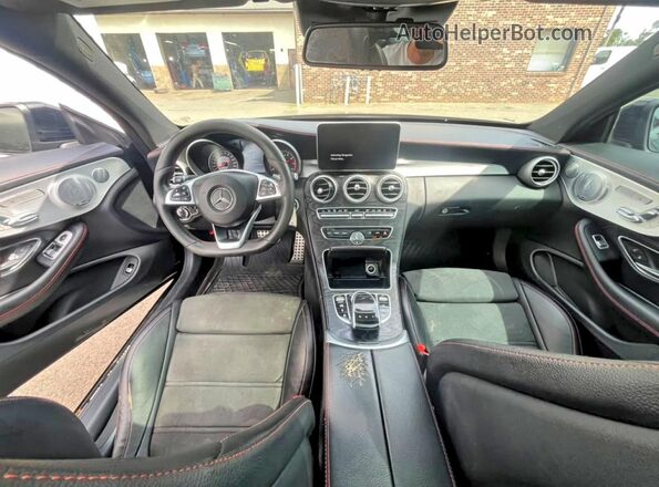 WDDWJ6EB4HF477095 2017 MERCEDES-BENZ C Black Rear seats view