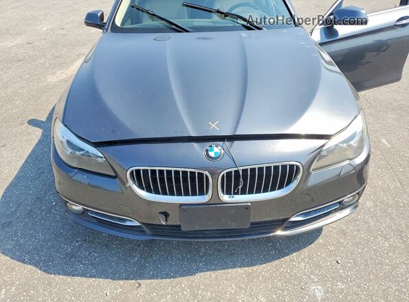 WBA5A7C52GG643628 2016 BMW 5 SERIES Gray Vista del compartimento del motor