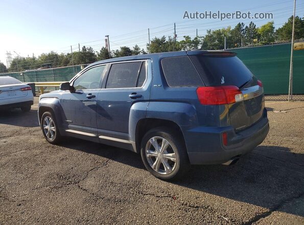 2GKALMEK1H6193053 2017 GMC TERRAIN Blue Задня права чверть