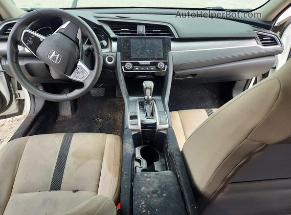 19XFC2F77JE001091 2018 HONDA CIVIC Белый Вид щитка приборов