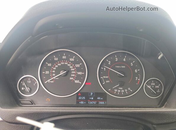 WBA8E9G5XGNU29151 2016 BMW 3 SERIES White Widok tylnych siedzeń