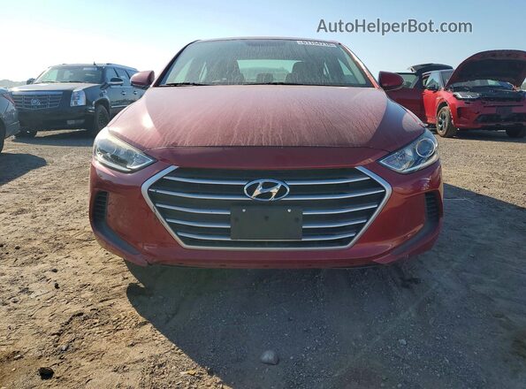 KMHD84LF4HU224194 2017 HYUNDAI ELANTRA Red Вид ззаду