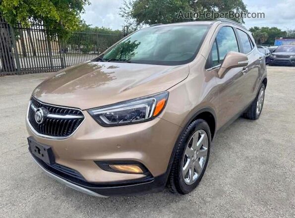 KL4CJCSM3KB734676 2019 BUICK ENCORE Желто-коричневый Задняя левая четверть