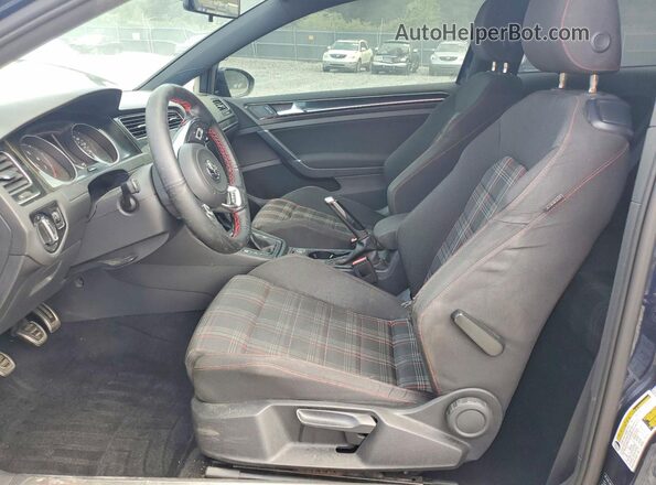 3VWYT7AUXGM068315 2016 VOLKSWAGEN GTI Blue Առջևի վահանակի տեսք