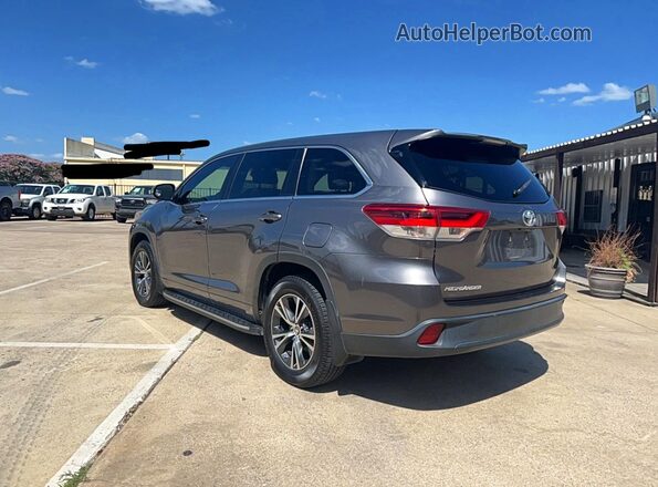 5TDZARFH8HS026022 2017 TOYOTA HIGHLANDER Gray Front right