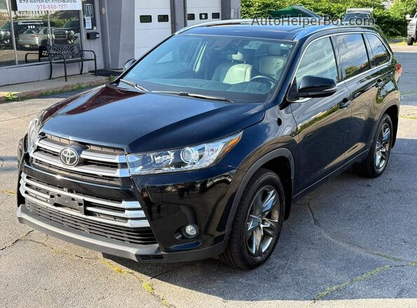5TDDZRFH7KS983445 2019 TOYOTA HIGHLANDER Black Rear left