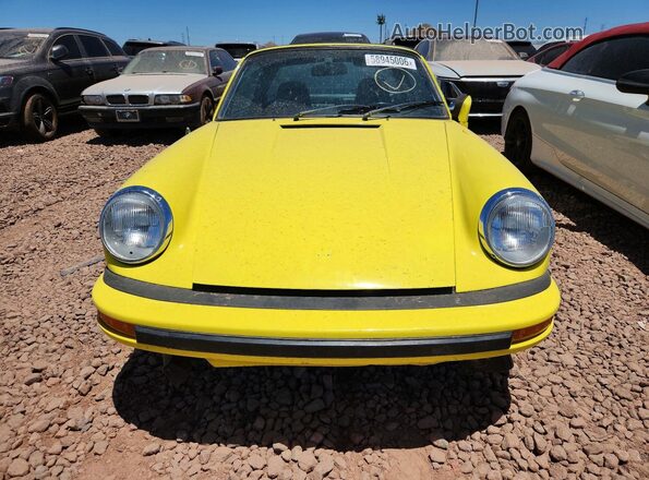 9117211399 1977 PORSCHE 911 Yellow Vista frontal