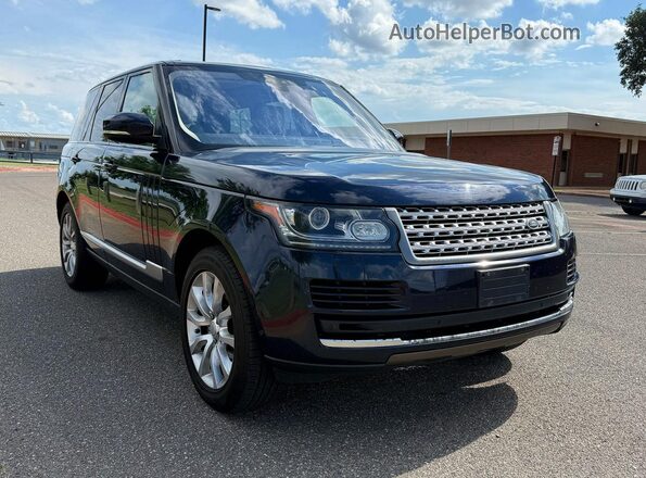 SALGS2FK7HA338555 2017 LAND ROVER RANGE Blue Задня ліва чверть