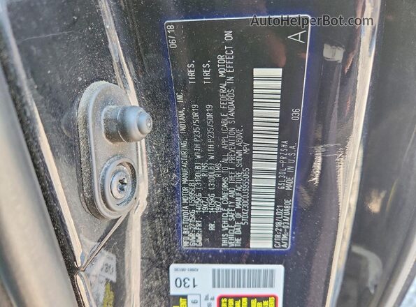 5TDXZ3DC0JS955065 2018 TOYOTA SIENNA Black Widok wnętrza 360 stopni