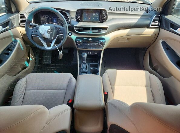 KM8J3CA43MU334502 2021 HYUNDAI TUCSON Синий Вид щитка приборов