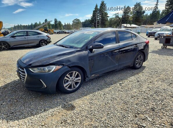 KMHD84LF2HU357908 2017 HYUNDAI ELANTRA Черный Задняя левая четверть