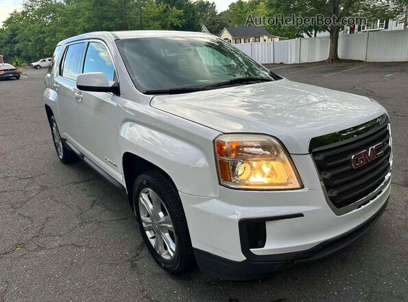 2GKFLSEK8H6121583 2017 GMC TERRAIN White Widok z przodu