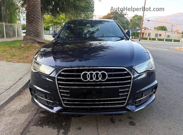 WAUD8AFC9JN015745 2018 AUDI A6 Blue Vista de la etiqueta del VIN