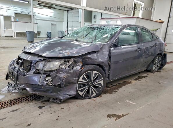 2HGFC1F76JH640966 2018 HONDA CIVIC Gray უკანა მარცხენა