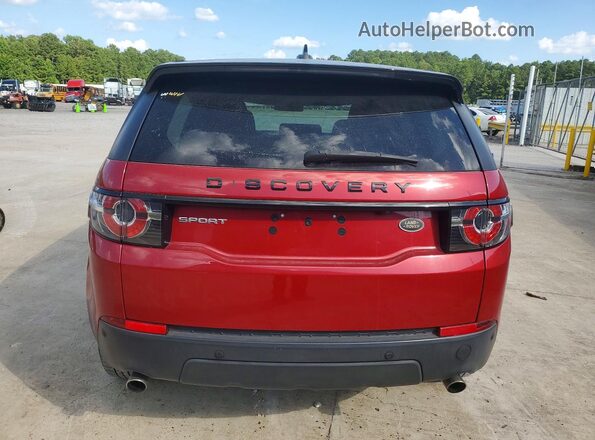 SALCP2BG6GH625294 2016 LAND ROVER DISCOVERY Red Widok wnętrza z przodu