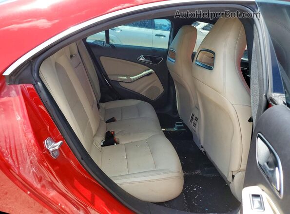 WDDSJ4EBXJN631159 2018 MERCEDES-BENZ CLA-CLASS Red Vista interior trasera