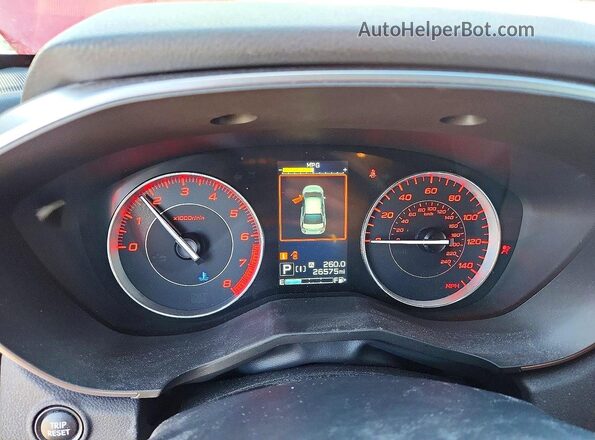 4S3GTAL66P3720715 2023 SUBARU IMPREZA Red Вид задніх сидінь