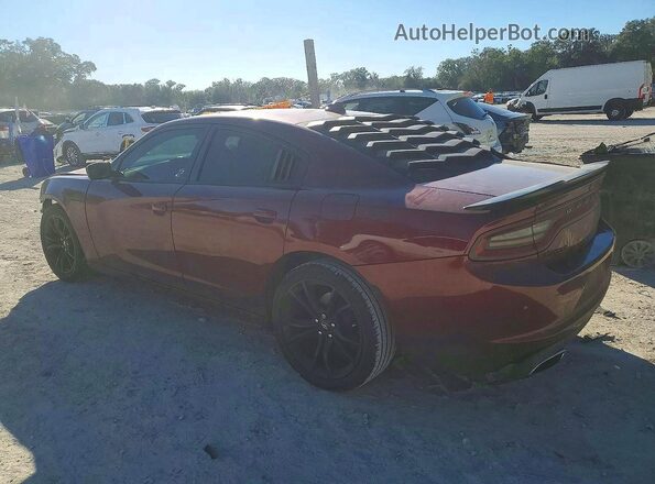2C3CDXHG8JH187081 2018 DODGE CHARGER Burgundy Tył prawy