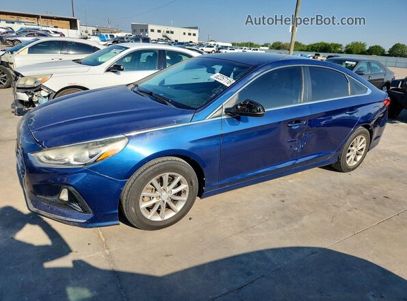 5NPE24AF6JH620382 2018 HYUNDAI SONATA Blue Tył lewy