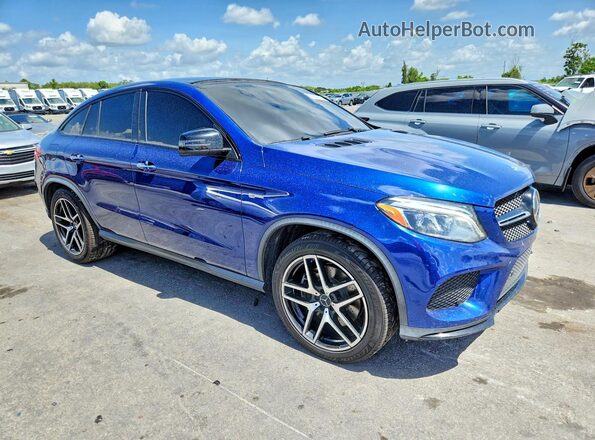 4JGED6EB2KA134380 2019 MERCEDES-BENZ GLE Blue Front view