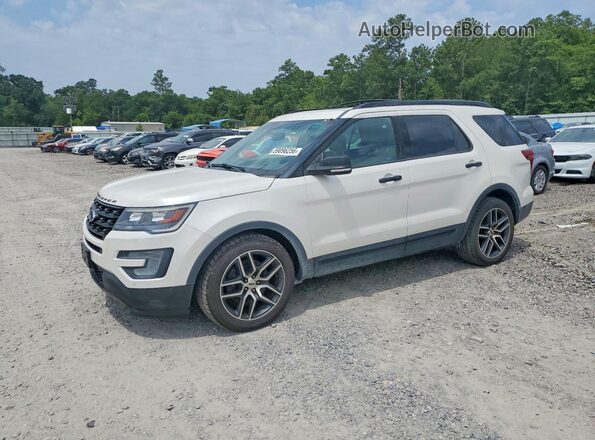 1FM5K8GT6GGC53402 2016 FORD EXPLORER White Rear left