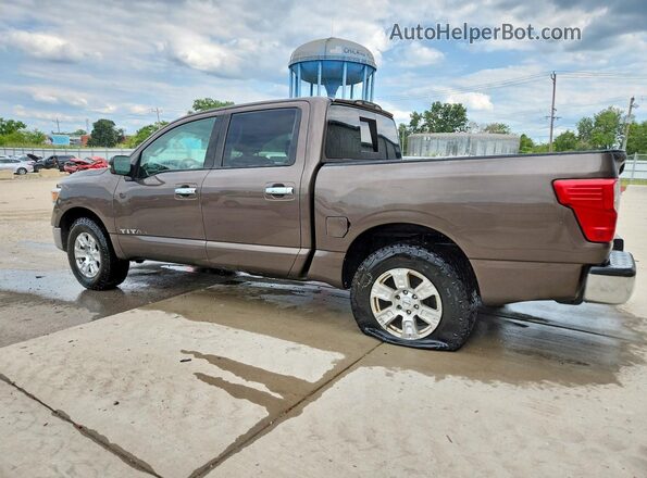 1N6AA1EJ7JN501199 2018 NISSAN TITAN Коричневый Задняя правая четверть