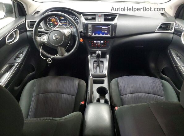 3N1AB7AP3KY368638 2019 NISSAN SENTRA Silver Widok zestawu wskaźników