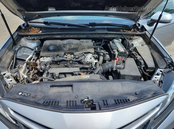 4T1B11HK3KU730462 2019 TOYOTA CAMRY Silver ძრავის განყოფილების ხედი