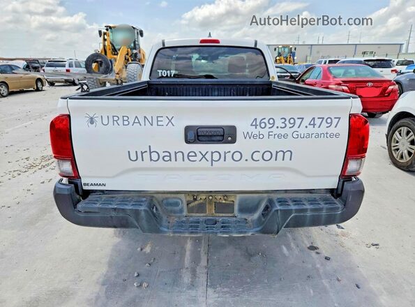 5TFRX5GN4KX147563 2019 TOYOTA TACOMA White წინა სალონის ხედი