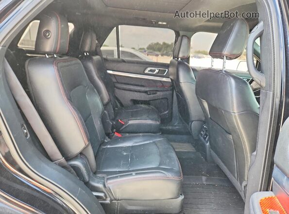 1FM5K8GT2JGB31479 2018 FORD EXPLORER Black ძრავის განყოფილების ხედი