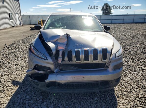 1C4PJMABXGW343490 2016 JEEP CHEROKEE Silver უკანა ხედი