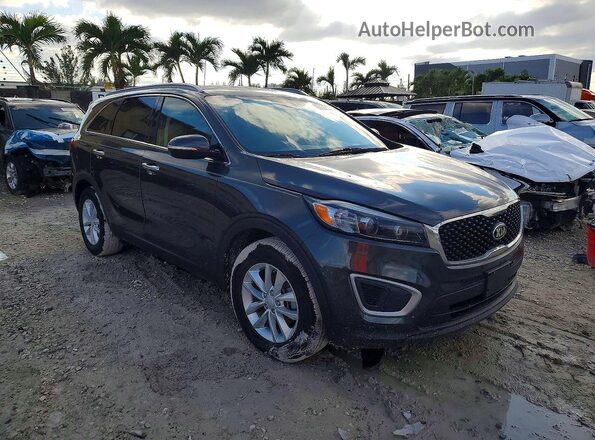 5XYPG4A38JG344438 2018 KIA SORENTO Угольный Вид спереди
