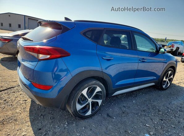 KM8J33A27JU805383 2018 HYUNDAI TUCSON Blue Przód prawy