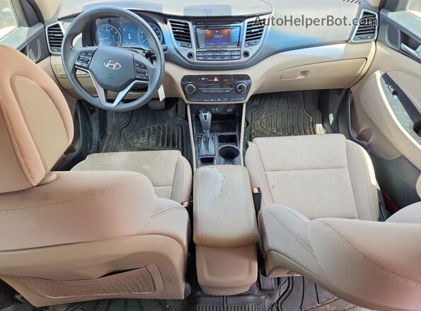 KM8J33A22GU195479 2016 HYUNDAI TUCSON Burgundy Вид щитка приладів