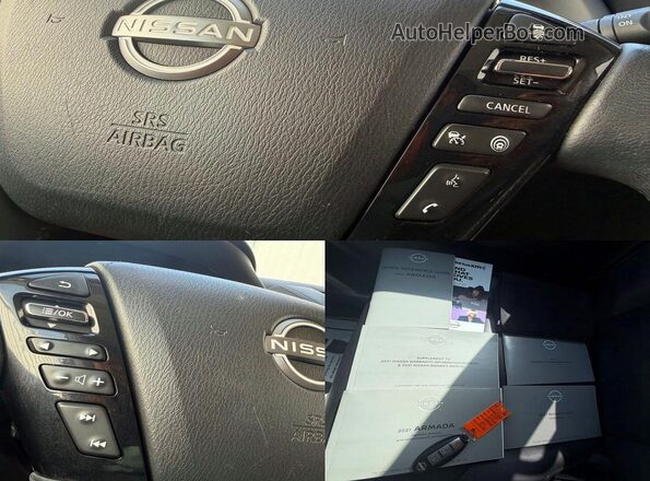 JN8AY2AC6M9145552 2021 NISSAN ARMADA Black Widok naklejki z numerem VIN