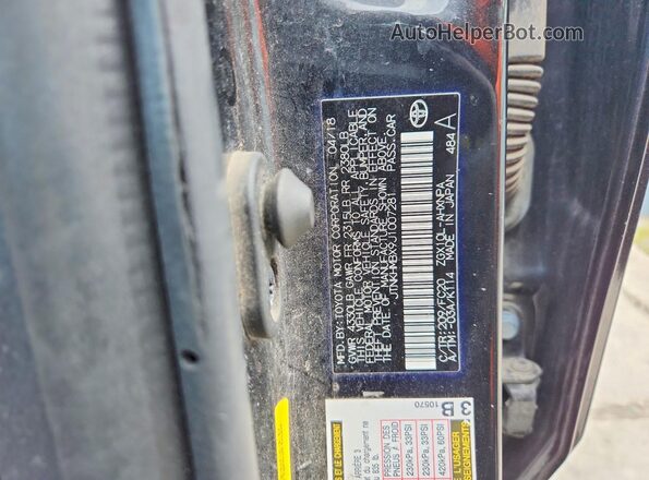 JTNKHMBX9J1007281 2018 TOYOTA C-HR Black VIN sticker view