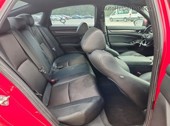 1HGCV1F38LA087037 2020 HONDA ACCORD Red Вид задньої частини салону