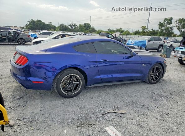 1FA6P8CF2G5321805 2016 FORD MUSTANG Blue Передня права чверть