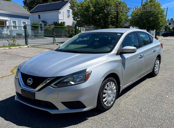 3N1AB7AP0KY443070 2019 NISSAN SENTRA Silver Հետևի ձախ