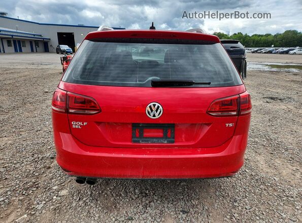 3VWC17AUXHM500905 2017 VOLKSWAGEN GOLF Красный Вид салона спереди