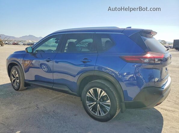 JN8AT3BB0MW230768 2021 NISSAN ROGUE Blue Tył prawy
