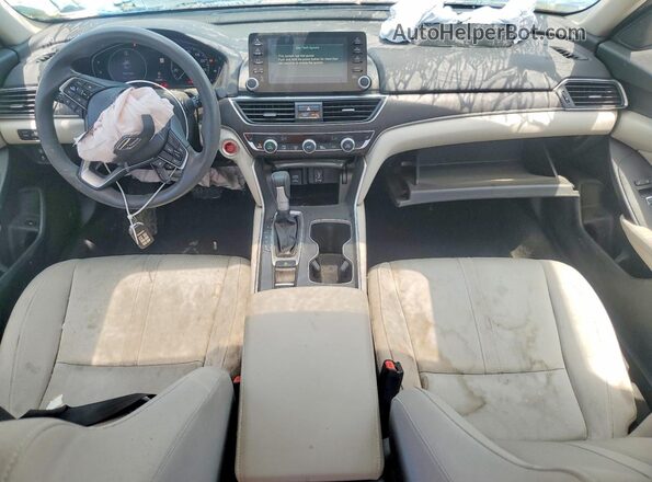 1HGCV1F40KA028362 2019 HONDA ACCORD White ხელსაწყოთა პანელის ხედი