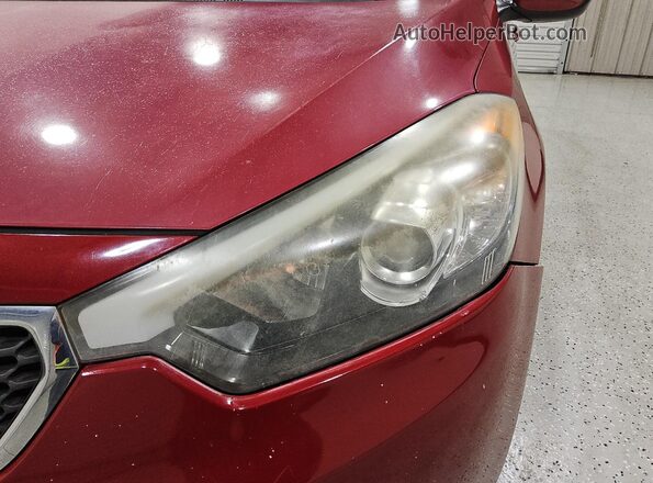 KNAFK4A64G5562377 2016 KIA FORTE Red 